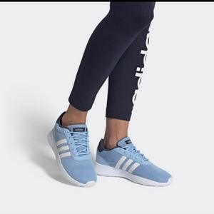 Womens Adidas Blue Athleisure LITE RACER SHOES 6